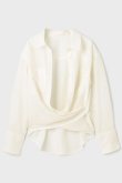 画像13: 【 10%OFF セール｜30,800円→27,720円】 グレースコンチネンタル｜GRACE CONTINENTAL  シアー2wayウエスタンシャツ{-BES} (13)