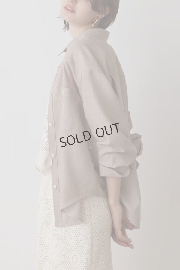 画像2: {SOLD}グレースコンチネンタル｜GRACE CONTINENTAL  シアー2wayウエスタンシャツ{-BES} (2)