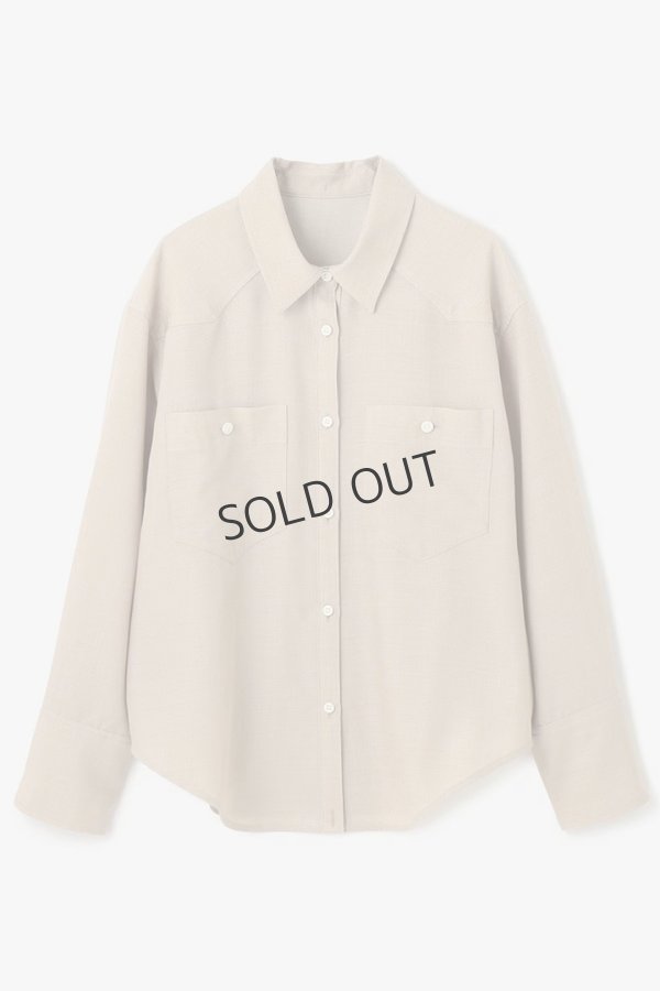 画像6: {SOLD}グレースコンチネンタル｜GRACE CONTINENTAL  シアー2wayウエスタンシャツ{-BES} (6)