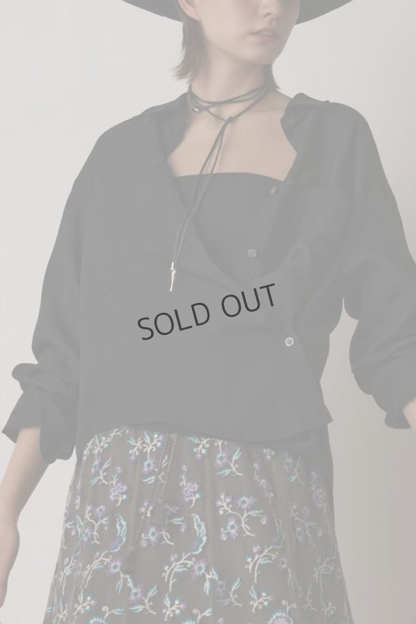 画像4: {SOLD}グレースコンチネンタル｜GRACE CONTINENTAL  シアー2wayウエスタンシャツ{-BES} (4)