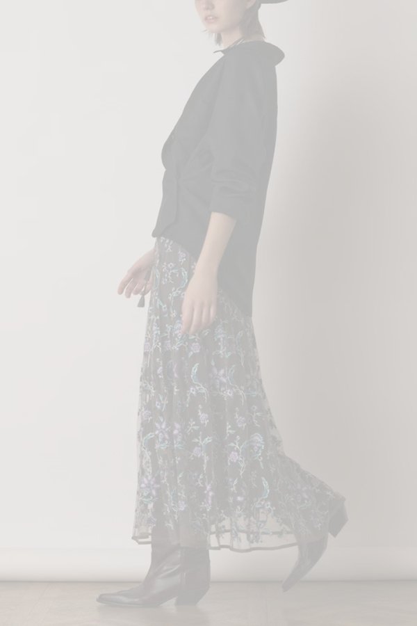 画像5:  {SOLD} グレースコンチネンタル｜GRACE CONTINENTAL  シアー2wayウエスタンシャツ{-BES} (5)