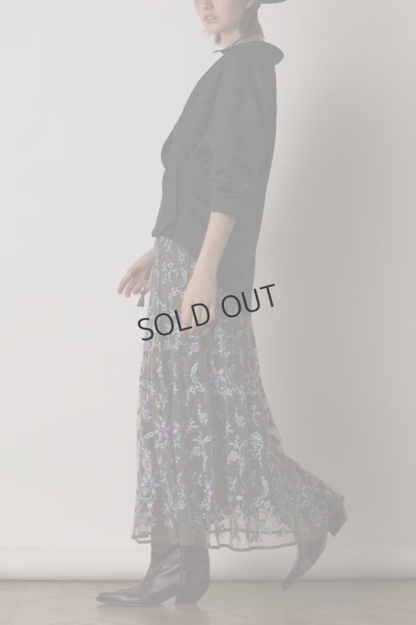 画像5: {SOLD}グレースコンチネンタル｜GRACE CONTINENTAL  シアー2wayウエスタンシャツ{-BES} (5)