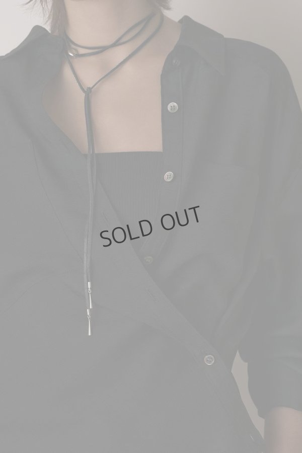 画像6: {SOLD}グレースコンチネンタル｜GRACE CONTINENTAL  シアー2wayウエスタンシャツ{-BES} (6)