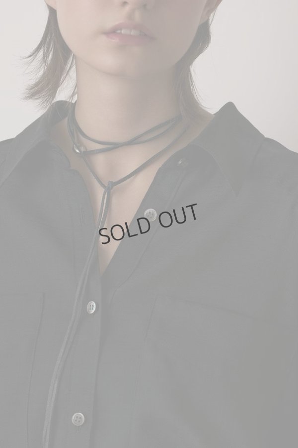 画像7: {SOLD}グレースコンチネンタル｜GRACE CONTINENTAL  シアー2wayウエスタンシャツ{-BES} (7)