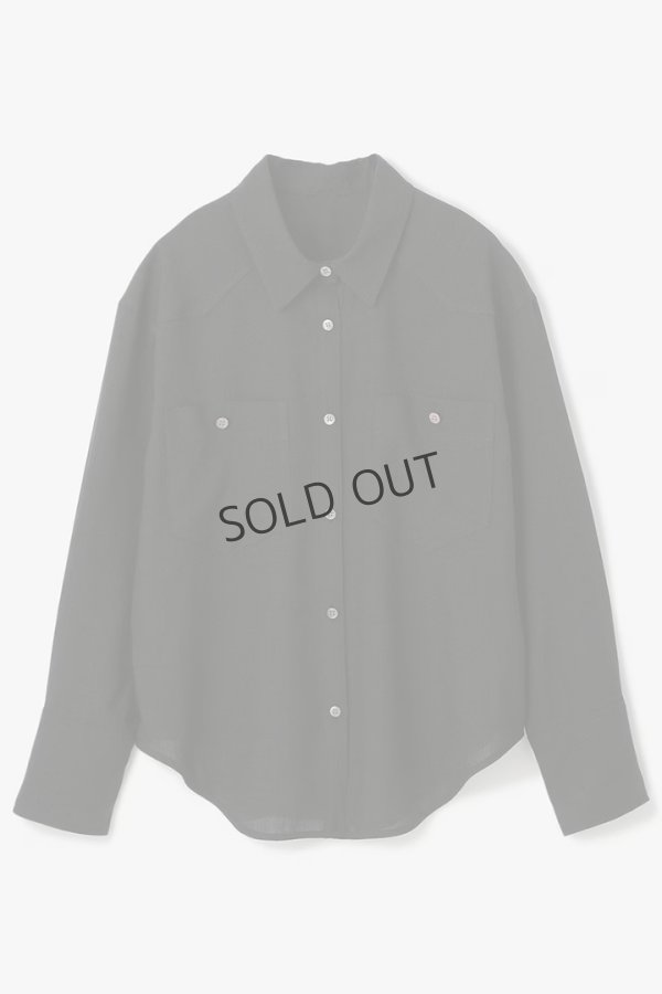 画像8: {SOLD}グレースコンチネンタル｜GRACE CONTINENTAL  シアー2wayウエスタンシャツ{-BES} (8)