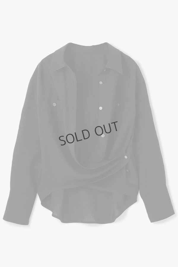 画像9: {SOLD}グレースコンチネンタル｜GRACE CONTINENTAL  シアー2wayウエスタンシャツ{-BES} (9)