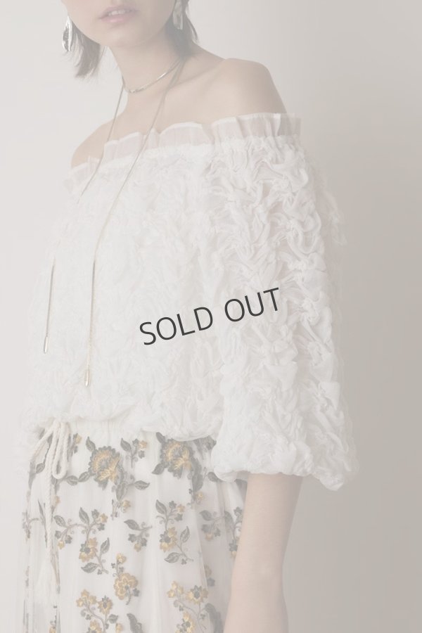 画像2: {SOLD}グレースコンチネンタル|GRACE CONTINENTAL  シャーリングトップ{-BES} (2)