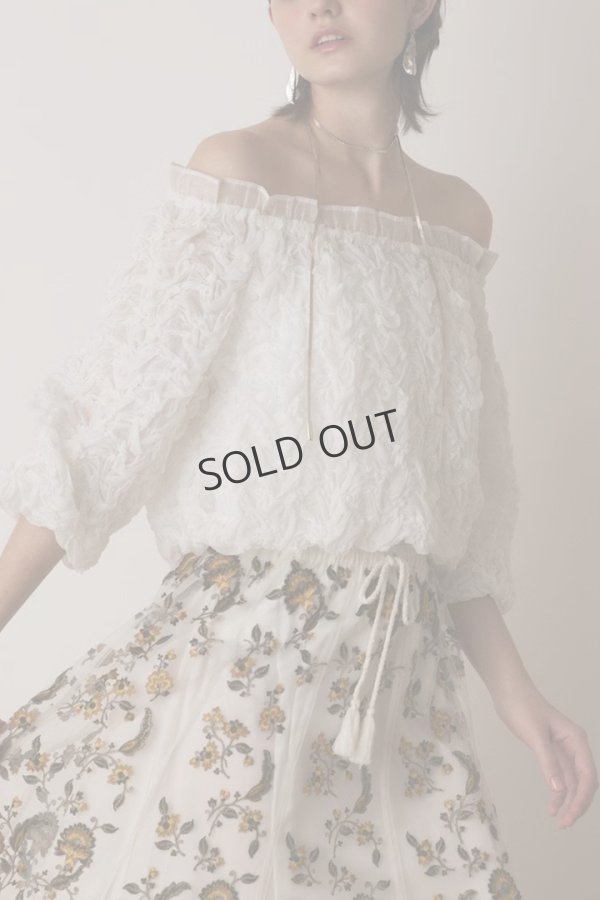 画像7: {SOLD}グレースコンチネンタル|GRACE CONTINENTAL  シャーリングトップ{-BES} (7)