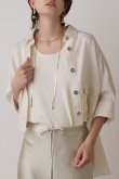 画像1: 【 10%OFF セール｜31,900円→28,710円】 グレースコンチネンタル｜GRACE CONTINENTAL  ハーフスリーブルーズシャツ{-BES} (1)