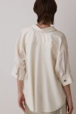 画像2: 【 10%OFF セール｜31,900円→28,710円】 グレースコンチネンタル｜GRACE CONTINENTAL  ハーフスリーブルーズシャツ{-BES} (2)
