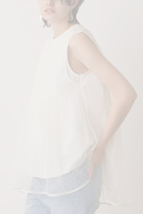 画像2:  {SOLD} グレースコンチネンタル｜GRACE CONTINENTAL  シアージャガードカットトップ{-BES} (2)