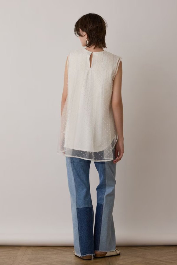 画像4: 【 40%OFF セール28,600円→17,160円】 グレースコンチネンタル|GRACE CONTINENTAL  シアージャガードカットトップ{-BES} (4)