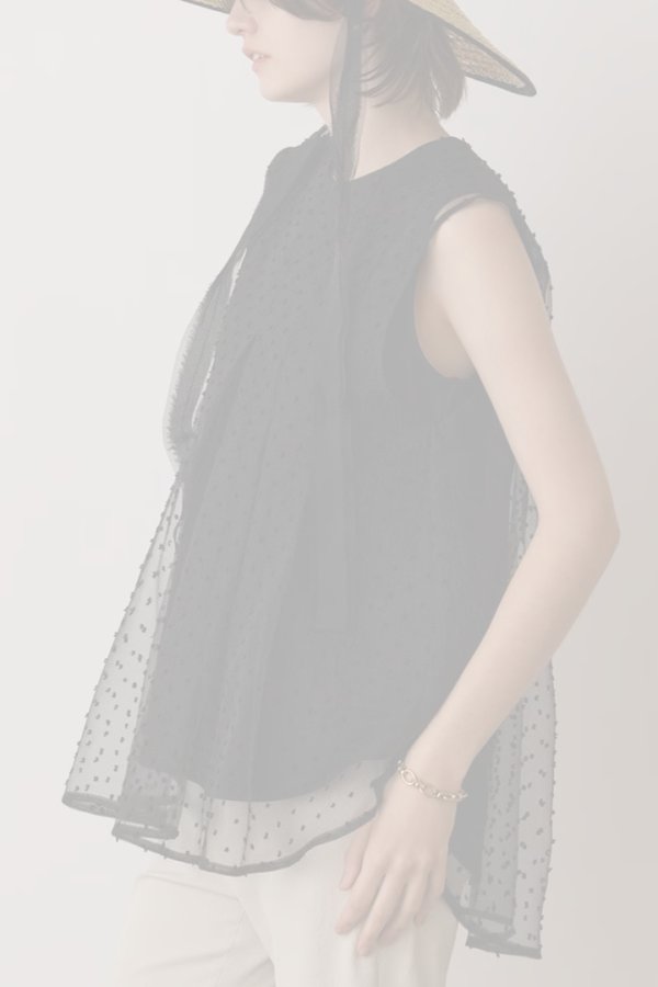 画像2:  {SOLD} グレースコンチネンタル｜GRACE CONTINENTAL  シアージャガードカットトップ{-BES} (2)