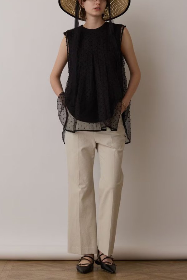 画像4: 【 40%OFF セール28,600円→17,160円】 グレースコンチネンタル|GRACE CONTINENTAL  シアージャガードカットトップ{-BES} (4)