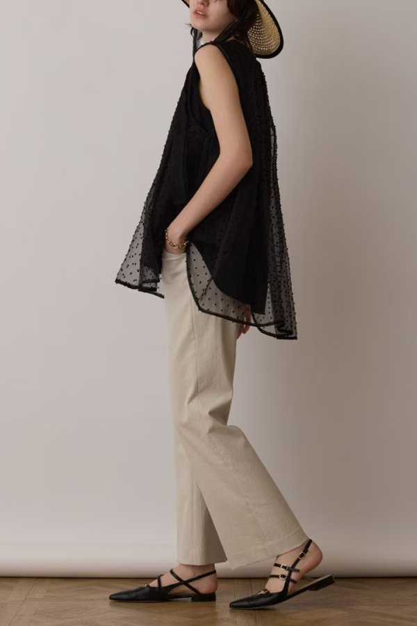 画像5: 【 40%OFF セール28,600円→17,160円】 グレースコンチネンタル|GRACE CONTINENTAL  シアージャガードカットトップ{-BES} (5)