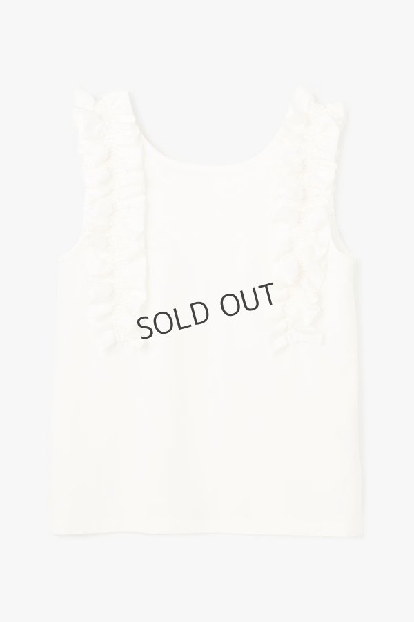 画像8: {SOLD}グレースコンチネンタル｜GRACE CONTINENTAL  フリルカットトップ{-BES} (8)