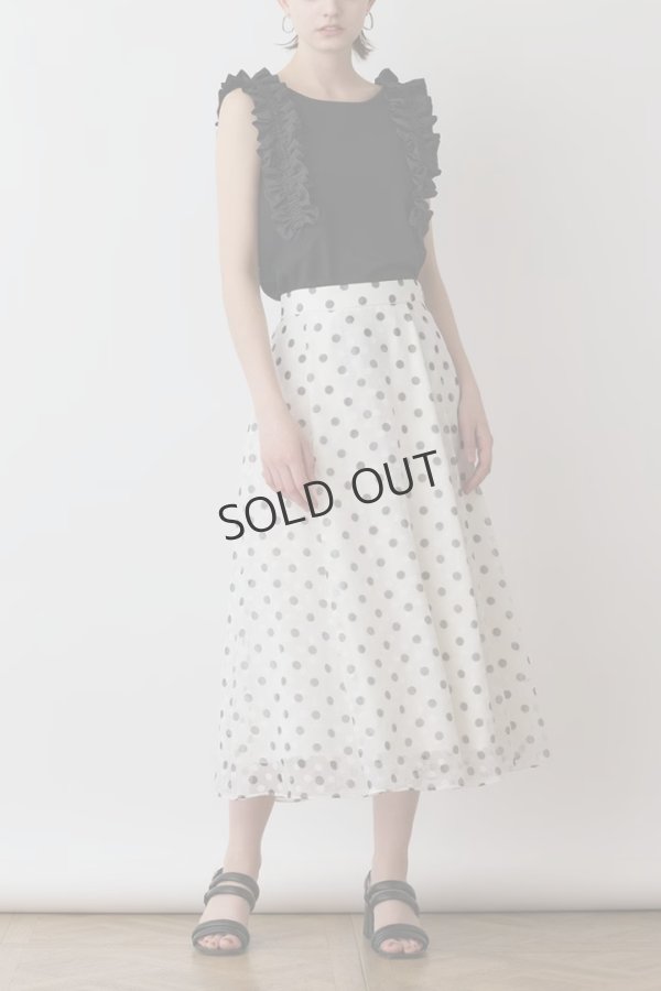 画像2: {SOLD}グレースコンチネンタル|GRACE CONTINENTAL  フリルカットトップ{-BES} (2)