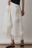 画像1: {SOLD}グレースコンチネンタル|GRACE CONTINENTAL  メッシュフラワースカート{-BES} (1)