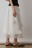 画像2: {SOLD}グレースコンチネンタル|GRACE CONTINENTAL  メッシュフラワースカート{-BES} (2)