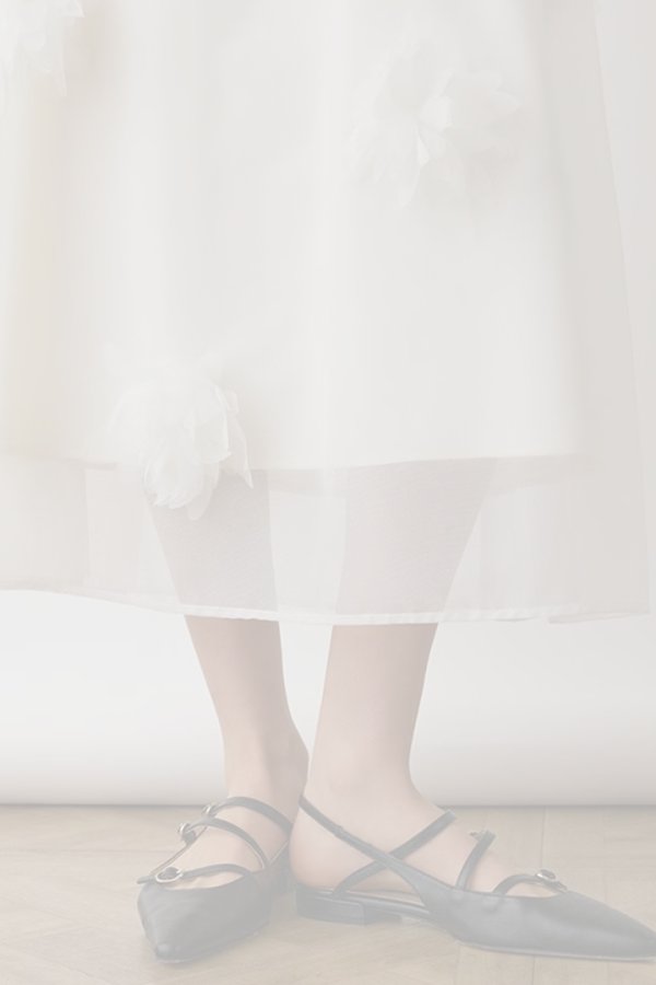 画像3:   グレースコンチネンタル｜GRACE CONTINENTAL  メッシュフラワースカート{-BES} (3)