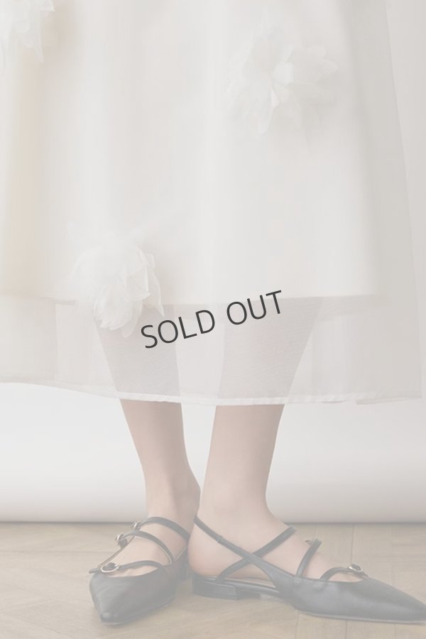 画像3: {SOLD}グレースコンチネンタル|GRACE CONTINENTAL  メッシュフラワースカート{-BES} (3)
