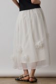 画像4: {SOLD}グレースコンチネンタル|GRACE CONTINENTAL  メッシュフラワースカート{-BES} (4)
