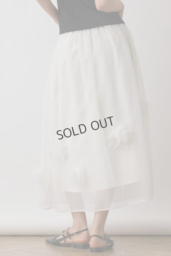 画像4: {SOLD}グレースコンチネンタル|GRACE CONTINENTAL  メッシュフラワースカート{-BES} (4)