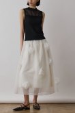画像5: {SOLD}グレースコンチネンタル|GRACE CONTINENTAL  メッシュフラワースカート{-BES} (5)