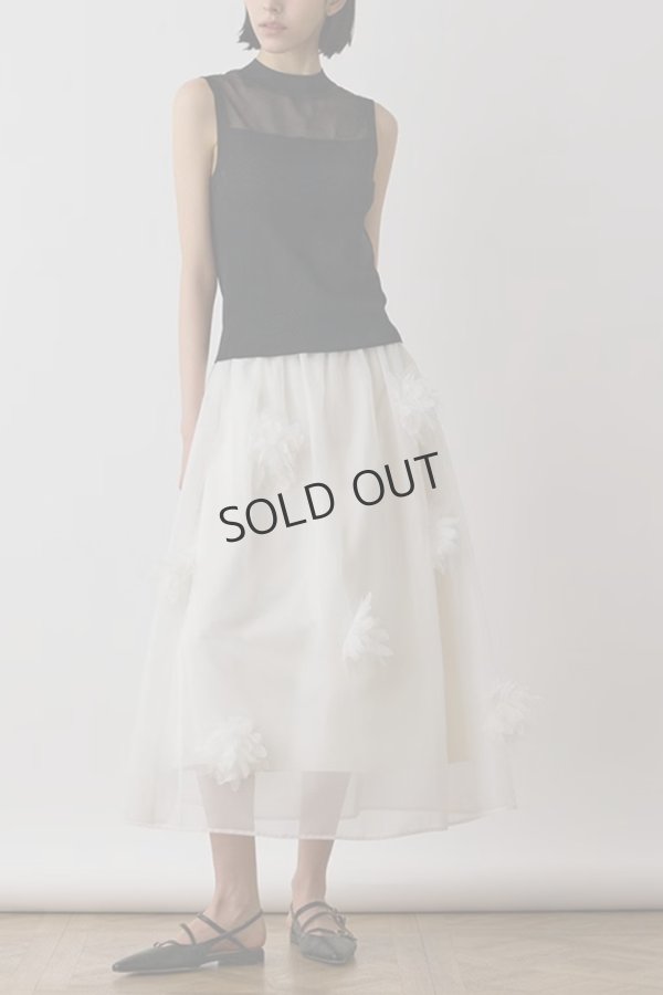 画像5: {SOLD}グレースコンチネンタル|GRACE CONTINENTAL  メッシュフラワースカート{-BES} (5)