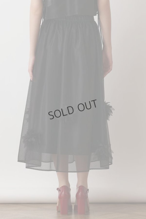 画像3: {SOLD}グレースコンチネンタル｜GRACE CONTINENTAL  メッシュフラワースカート{-BES} (3)