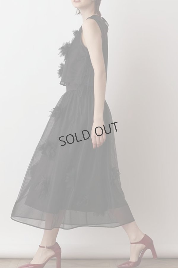 画像4: {SOLD}グレースコンチネンタル｜GRACE CONTINENTAL  メッシュフラワースカート{-BES} (4)