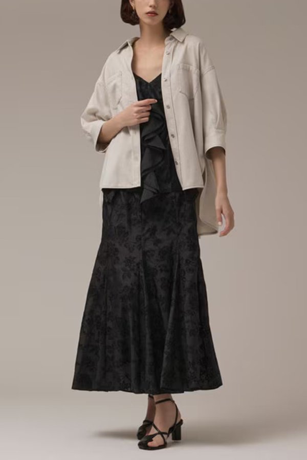 画像9: ★取り寄せリクエスト注文受付中★ グレースコンチネンタル｜GRACE CONTINENTAL  ツイルハーフスリーブシャツ{-BEA} (9)