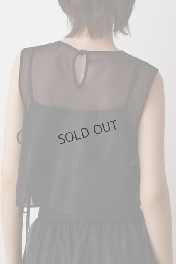 画像2: {SOLD}グレースコンチネンタル｜GRACE CONTINENTAL  メッシュフラワートップ{-BES} (2)