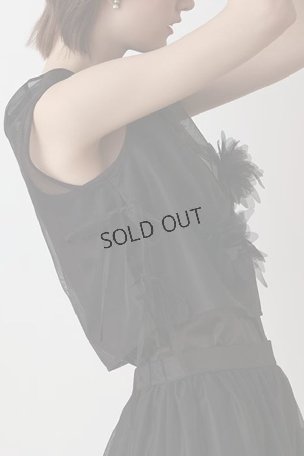 画像3: {SOLD}グレースコンチネンタル｜GRACE CONTINENTAL  メッシュフラワートップ{-BES} (3)