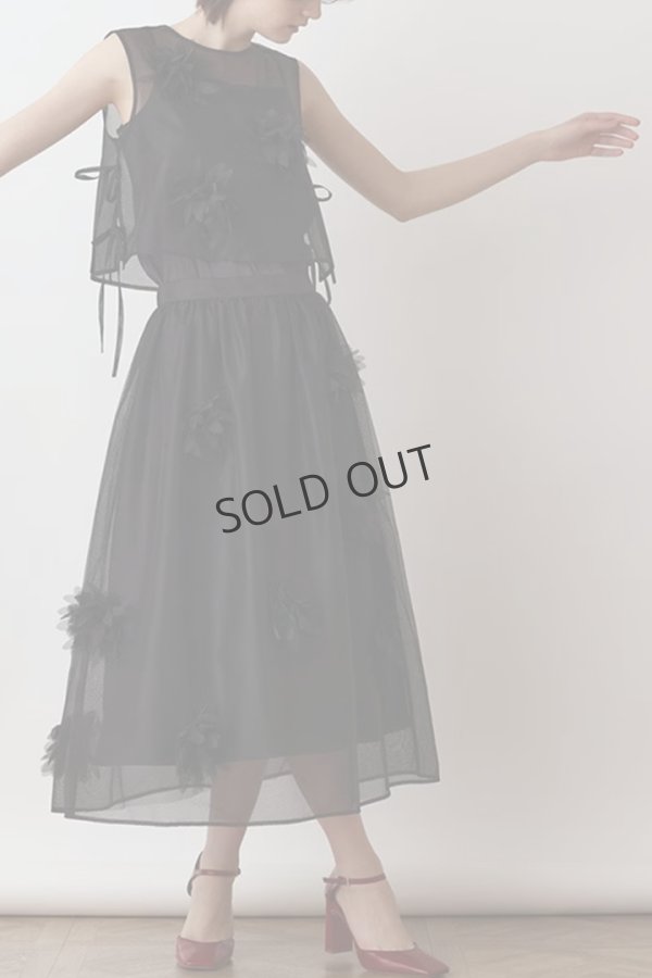 画像4: {SOLD}グレースコンチネンタル｜GRACE CONTINENTAL  メッシュフラワートップ{-BES} (4)