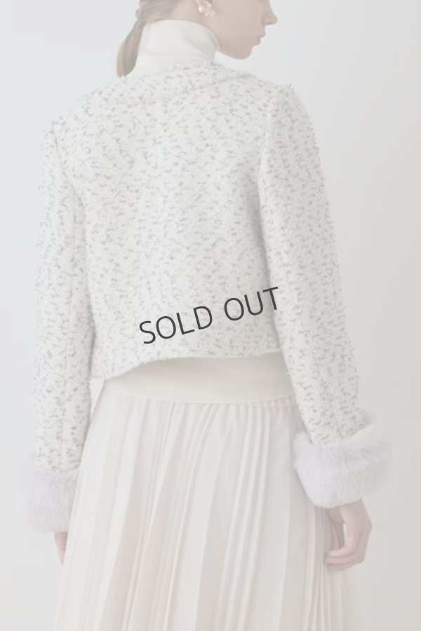 画像3: {※取り寄せ不可}グレースコンチネンタル｜GRACE CONTINENTAL  ツイードコンビジャケット{-BEA} (3)