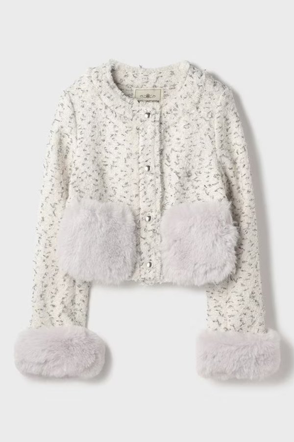 画像7: グレースコンチネンタル|GRACE CONTINENTAL  ツイードコンビジャケット{-BEA} (7)