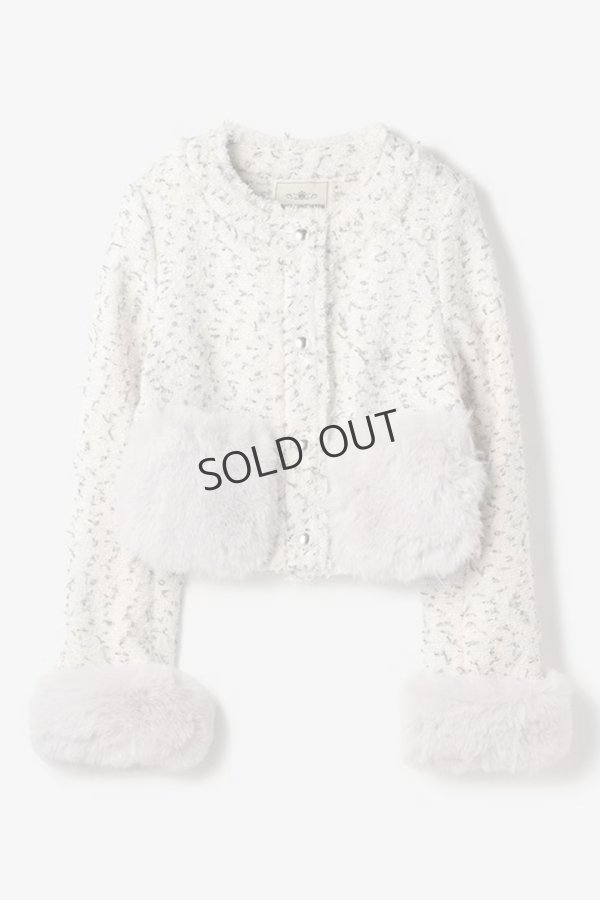 画像7: {※取り寄せ不可}グレースコンチネンタル｜GRACE CONTINENTAL  ツイードコンビジャケット{-BEA} (7)