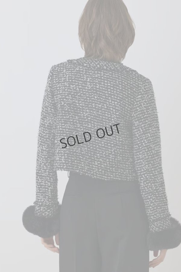 画像6: グレースコンチネンタル｜GRACE CONTINENTAL  ツイードコンビジャケット{-BEA} (6)