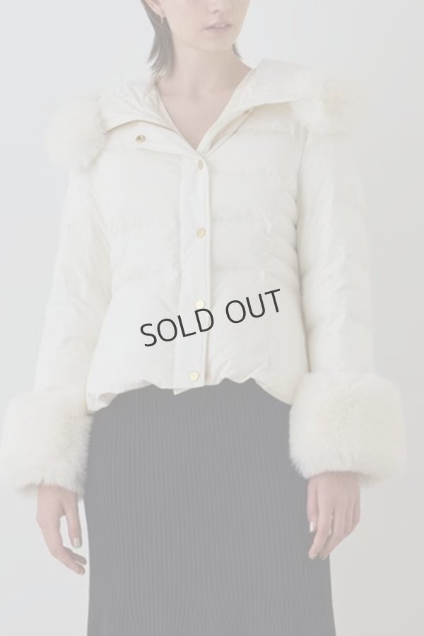 画像1: {SOLD}グレースコンチネンタル｜GRACE CONTINENTAL  エコファーショートダウンジャケット{-BEA} (1)