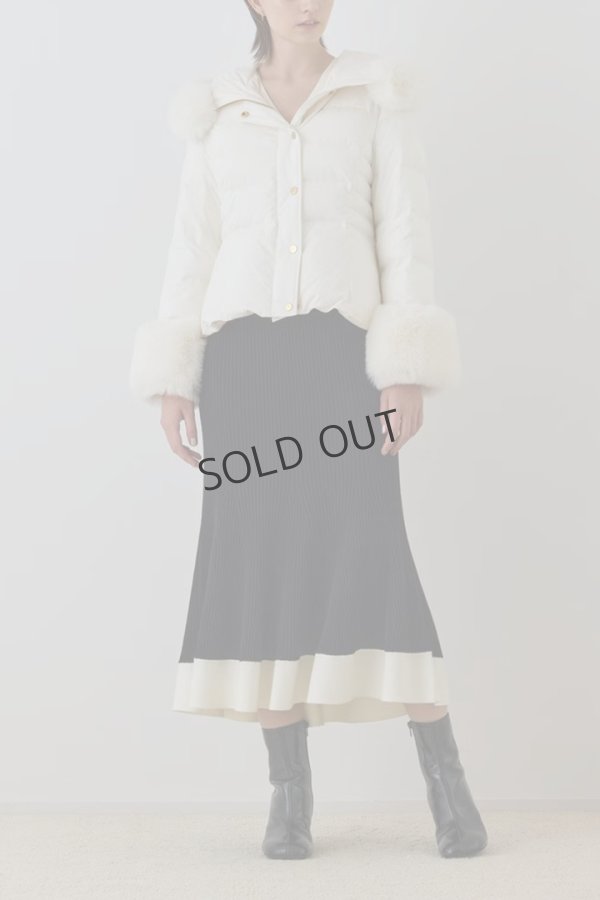 画像2: {SOLD}グレースコンチネンタル｜GRACE CONTINENTAL  エコファーショートダウンジャケット{-BEA} (2)