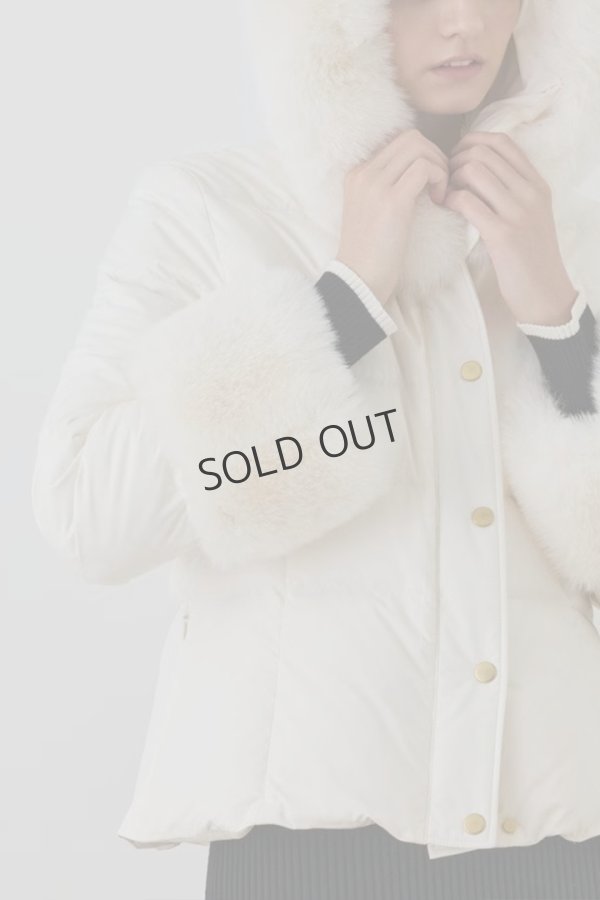 画像3: {SOLD}グレースコンチネンタル｜GRACE CONTINENTAL  エコファーショートダウンジャケット{-BEA} (3)