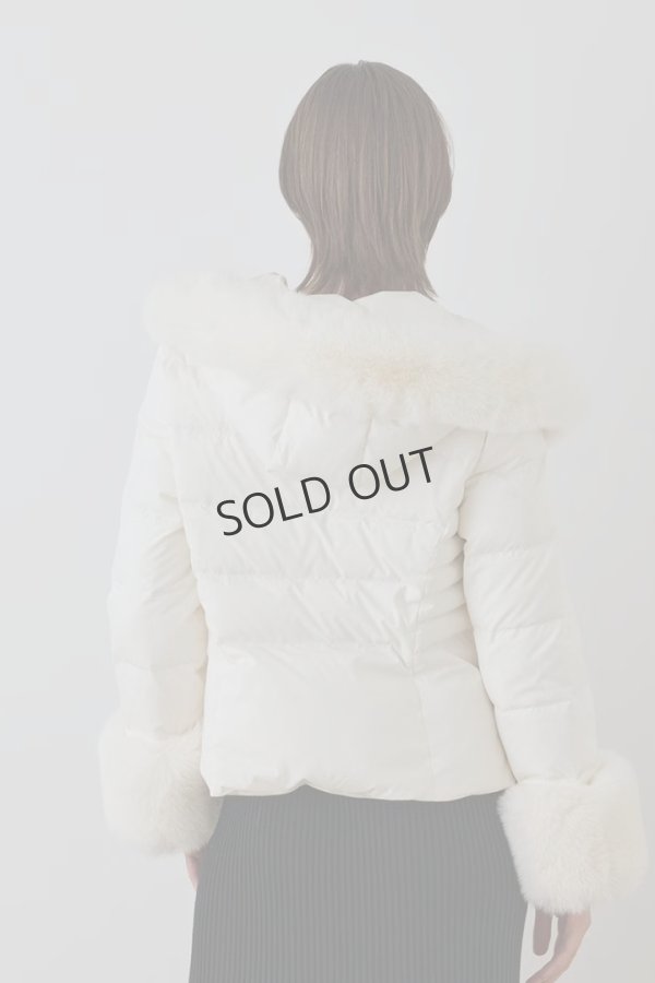 画像5: {SOLD}グレースコンチネンタル｜GRACE CONTINENTAL  エコファーショートダウンジャケット{-BEA} (5)
