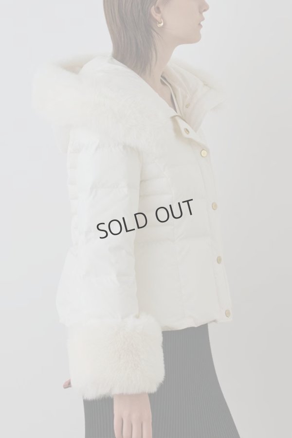 画像6: {SOLD}グレースコンチネンタル｜GRACE CONTINENTAL  エコファーショートダウンジャケット{-BEA} (6)