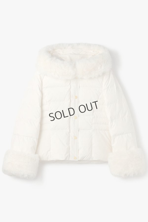 画像10: {SOLD}グレースコンチネンタル｜GRACE CONTINENTAL  エコファーショートダウンジャケット{-BEA} (10)