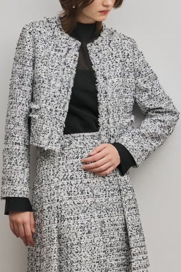 画像1: グレースコンチネンタル｜GRACE CONTINENTAL  ミックスツイードジャケット {-BFS} (1)