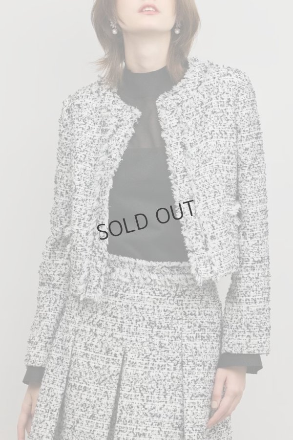 画像6: グレースコンチネンタル｜GRACE CONTINENTAL  ミックスツイードジャケット {-BFS} (6)