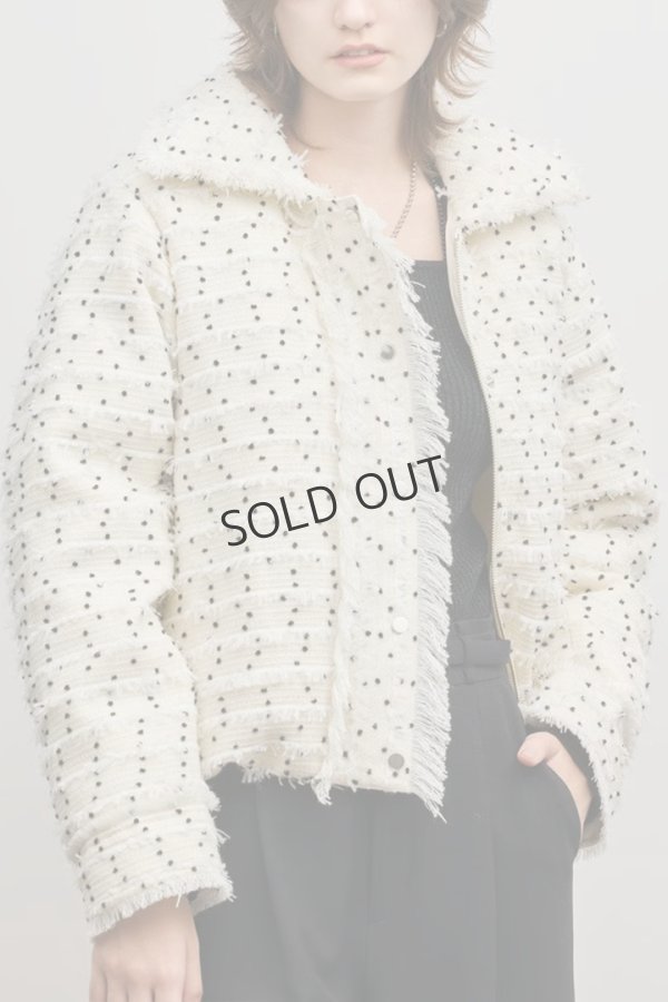 画像7: グレースコンチネンタル｜GRACE CONTINENTAL  ツイードダウンジャケット{-BFS} (7)