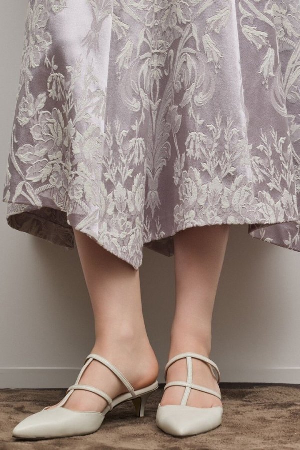 画像8: グレースコンチネンタル｜GRACE CONTINENTAL  オーナメントジャガードハンカチヘムスカート{-BFS} (8)