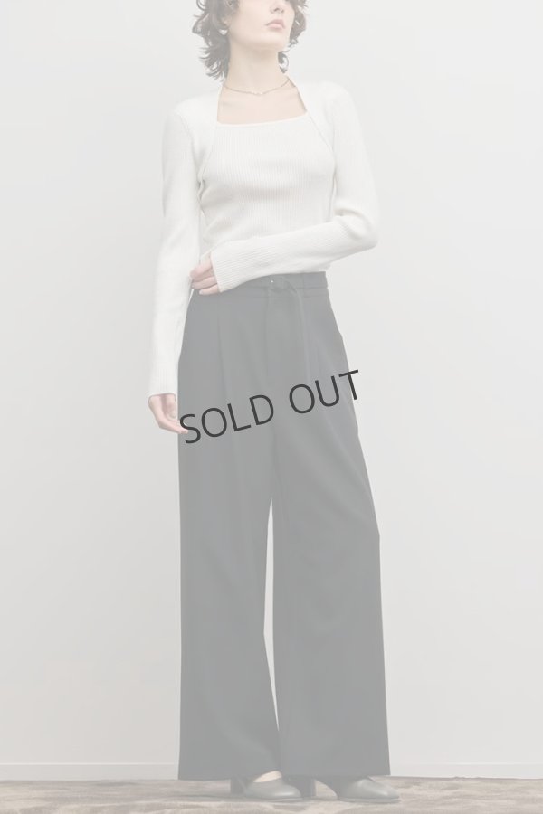 画像2: グレースコンチネンタル｜GRACE CONTINENTAL  スクエアリブニットトップ{-BFS} (2)